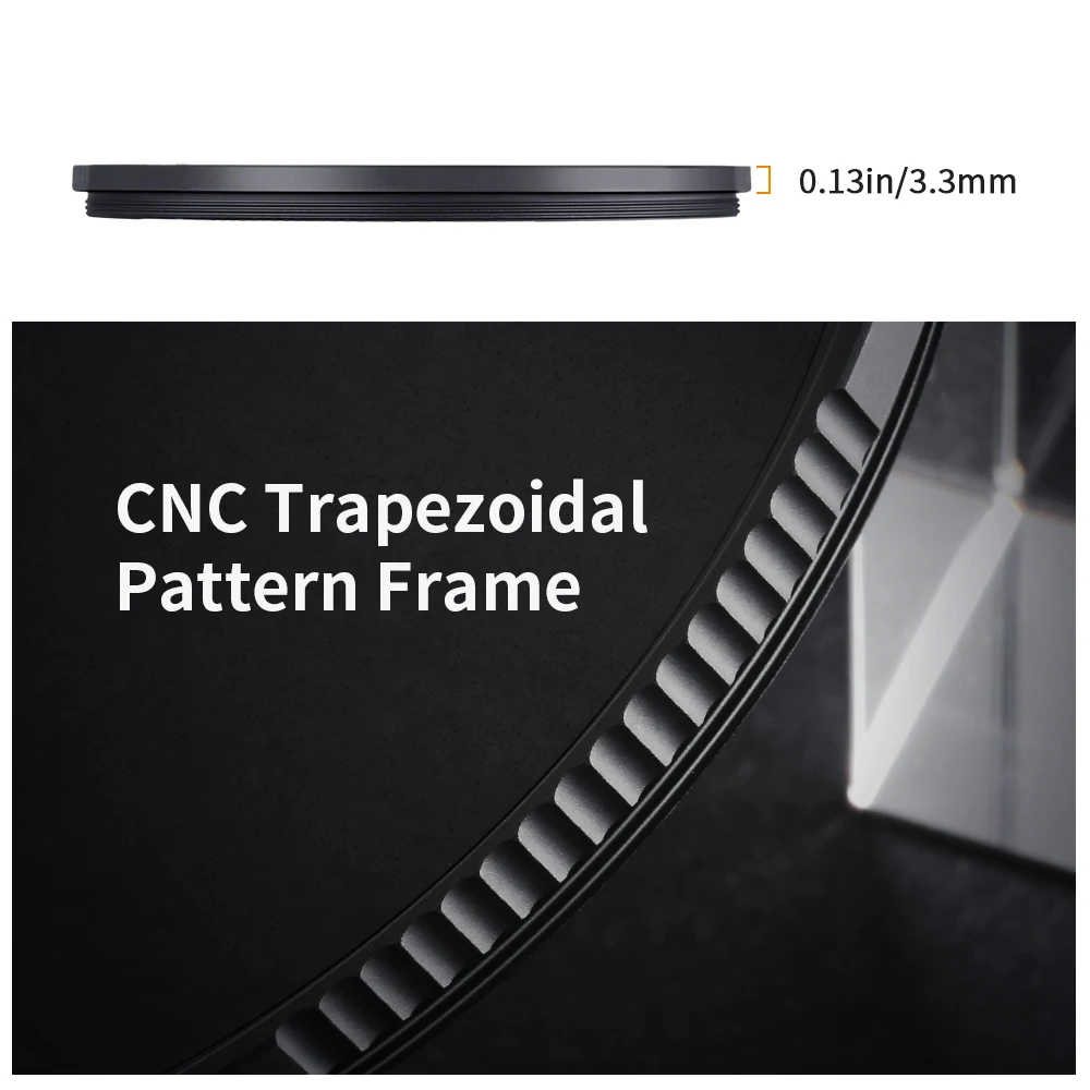 K & F Filter Lensa Kamera 1/4 Kabut Hitam Nano X Konsep dengan Efek Khusus Berlapis Hijau Tahan Gores untuk Perekaman Video 49Mm