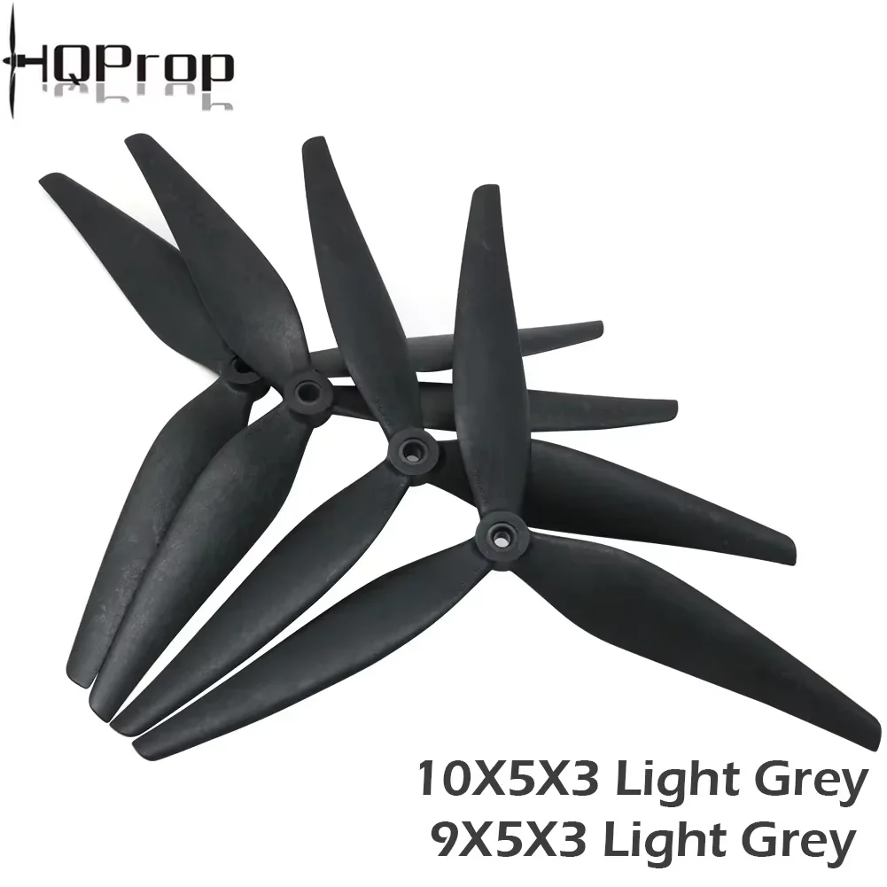 2pair HQProp 10X5X3 9X5X3 10X5.5X3 1050 9050 1055 10inch 9inch 3 blades Black Carbon Reinforced Nylon Propeller for Rc FPV Drone