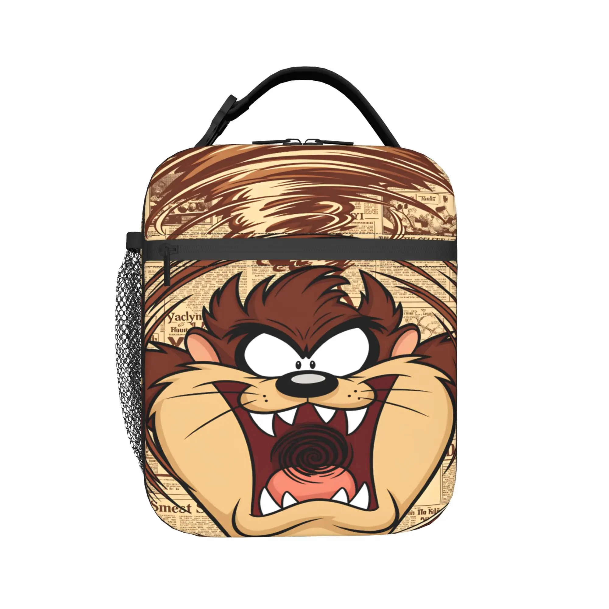 T-Tasmanians D-Devils Lunch Bag  Office Lunch Box For Child Retro Graphic Tote Food Bags Oxford Portable Insulated Cooler Bag