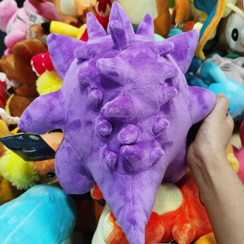 Pokemon Gengar Pelúcia Stuffed Anime Toy Figura, Pikachu bonito, Bulbasaur, Squirtle, Charmander, Psyduck, Bonecas Presente, 25 centímetros