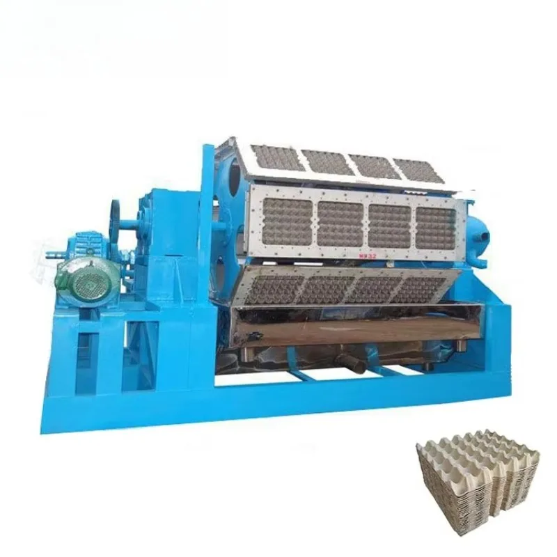 Automatic Egg Carton Packaging Machine Waste Paper Recycling Pulp Molding Equipment