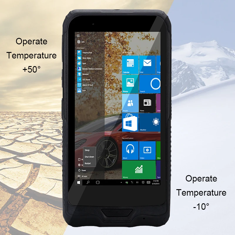 CHWEIDA Windows PDA 6 นิ้วแท็บเล็ต Barcode Reader เครื่องสแกนเนอร์แท่นชาร์จและปืนพก Grip ทนทาน Handheld Terminal