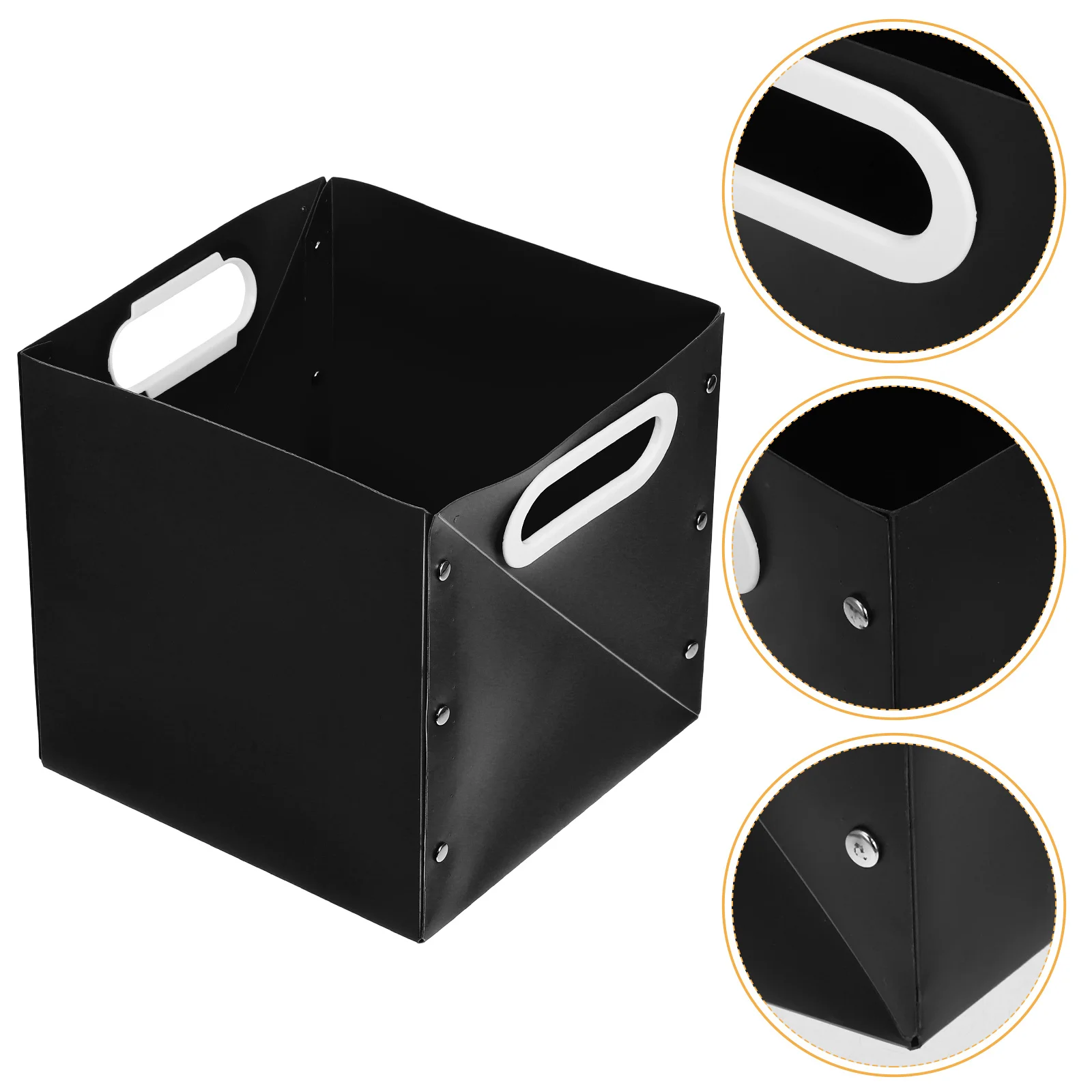 

Foldable Organizer Storage Box Compact Desktop Storage Holder Multifunctional Office Desk Makeup Stationery Organizer