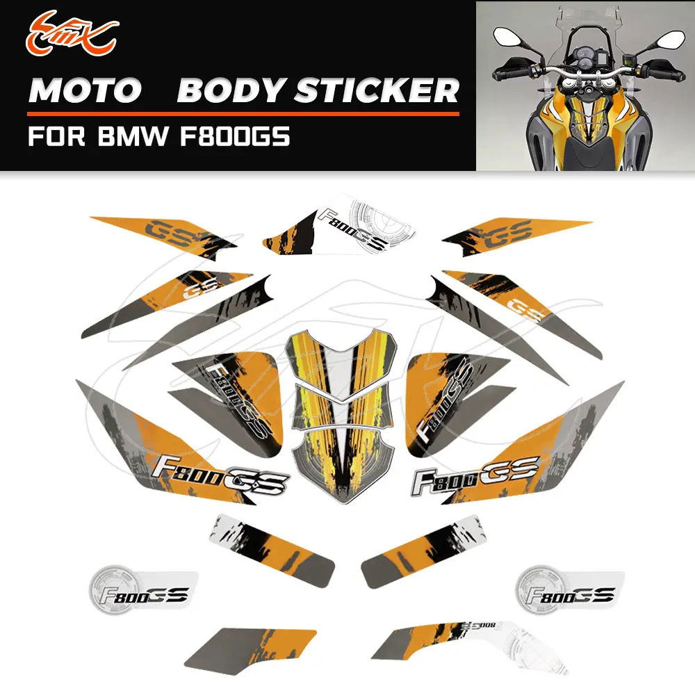 

Fit for BMW F800GS F 800 GS 2013-2017 Motorcycle Body Fairings Decorative Stickers Decals Full Kits