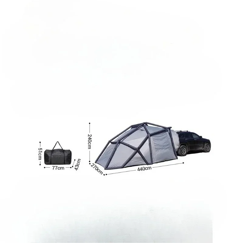 Inflatable rear tent self-driving camping suv rear tent camping equipment