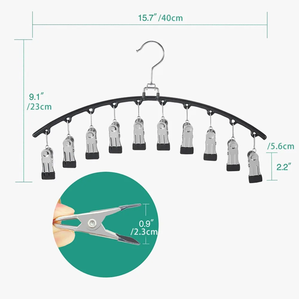 Multi Clip appendiabiti Organizer armadio salvaspazio Bottoms con armadio antivento calzini in acciaio inox stendibiancheria