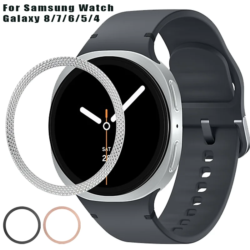 

Metal Bezel for Samsung Galaxy Watch 8 7 6 5 4 Series Protection Adhesive Cover Case For Galaxy 40MM 44MM Bumper Ring