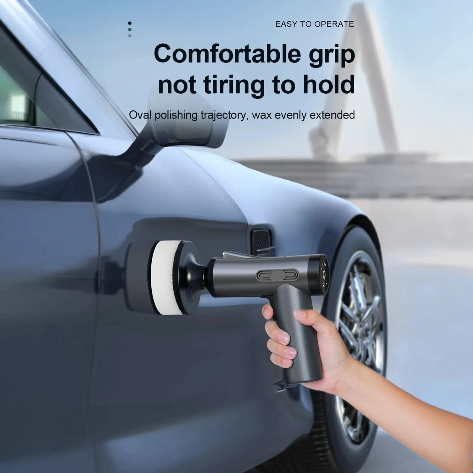 Handheld Car Polisher Wireless Power Tool for Car Body Cleaning Waxing Repair - Portable Machine for Polishing And Waxing