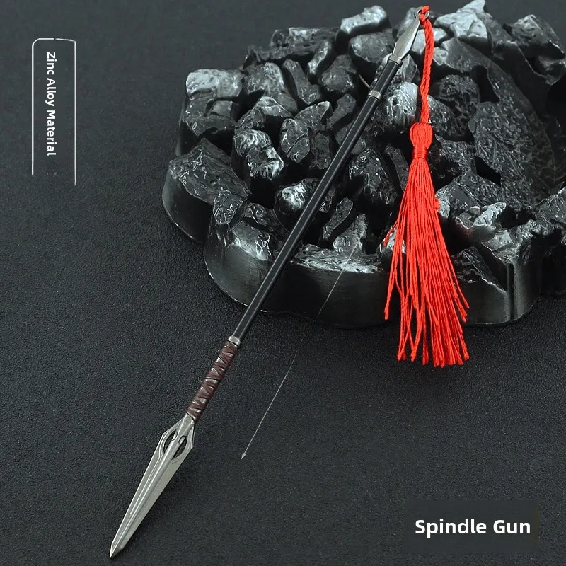 الهامش المائي فيلم والتلفزيون المحيط لو Zhishen لين تشونغ لي باي الفأس سبيكة نموذج سلاح لعبة 22 سنتيمتر تمثال فنون الدفاع عن النفس الصينية