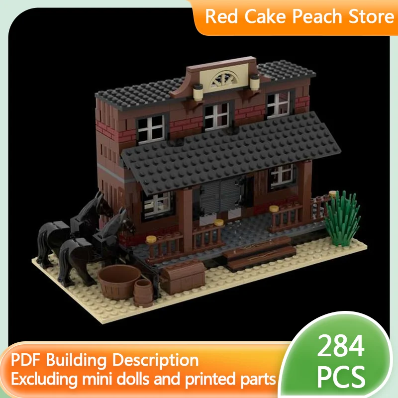 

Модель городской улицы MOC: Конструктор «Салон» (архитектурный, модульный, технологичный), развивающая игрушка для детей, подарок на праздник, набор для сборки