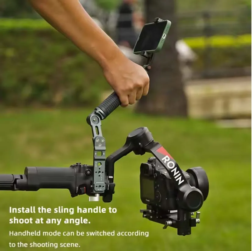 Alça de estilingue ajustável COBONE - clipe NATO e sapata fria para estabilizadores DJI RSC2/RS3/RS3 Pro |   Acessório Gimbal