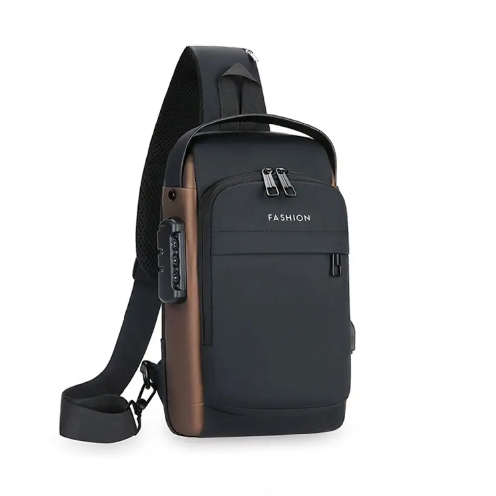 Oxford Doek Heren Schoudertas Anti-Diefstal Usb Opladen Reis Sling Borsttas Grote Capaciteit Waterdichte Crossbody Tas