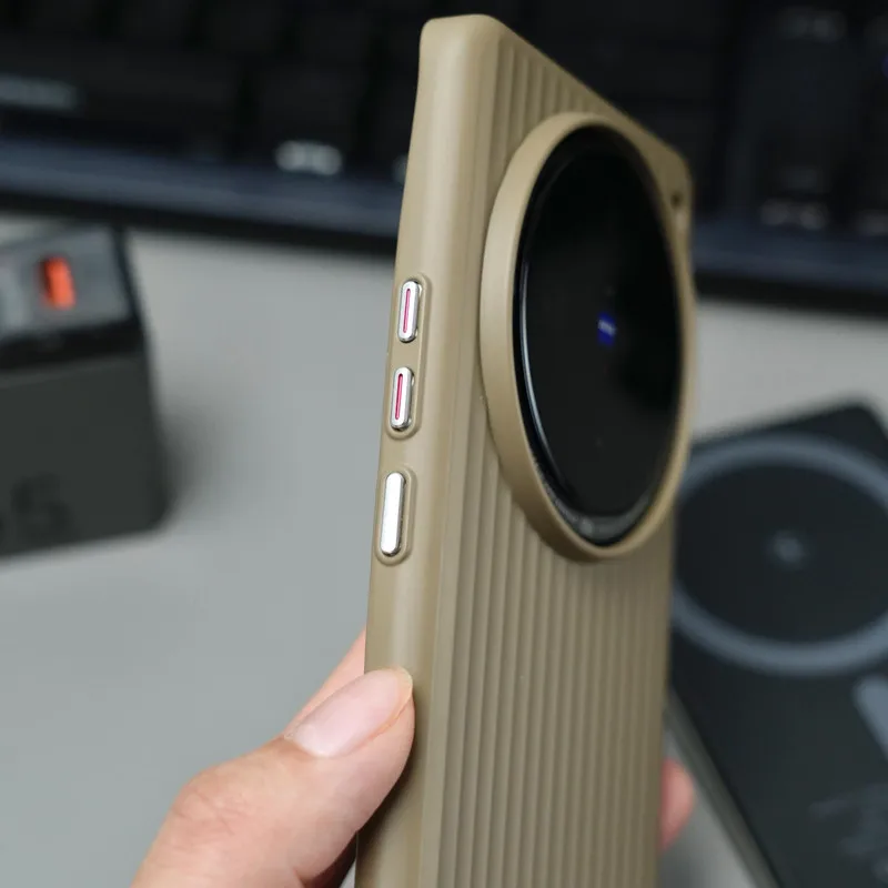 Corrugated Back Case For Vivo X200 Pro/X200 Pro Min /X200 Ultra /X100 Pro Slim Hard Matte uneven Cover Anti-Fingerprint