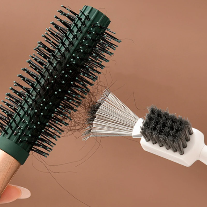 2 in1 Comb Cleaner Delicate Cleaning Hair Brush Comb Cleaning Tools Handle Embeded Tool Airbag-comb Cleaner Edge Brush
