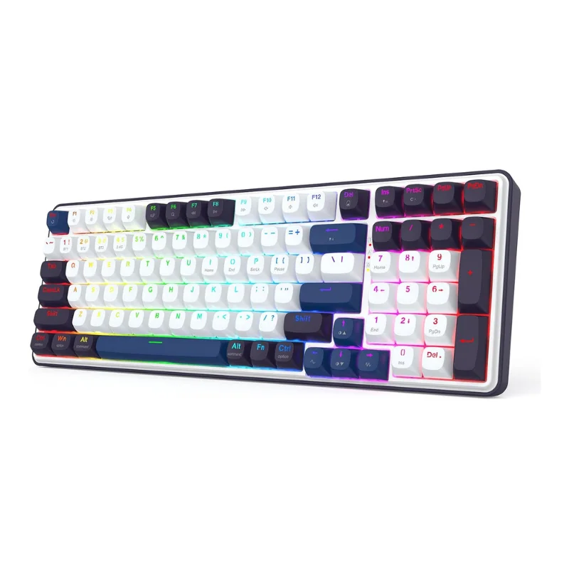 

Redragon K744 PRO 99 Keys Wireless Gasket RGB Gaming Keyboard, 3-Mode Mechanical Keyboard w/Hot-Swap Socket
