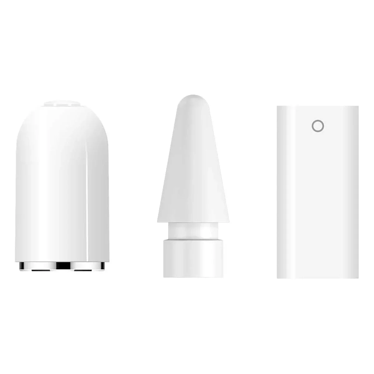 3PCS/Set For Apple Pencil 1 Accessories Charging Adapter Magnetic Pencil Cap Stylus Replacement Built-in Smart Chip Lightweight