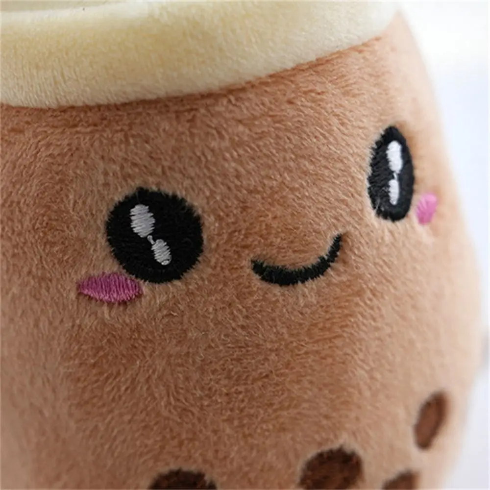 Precioso muñeco de peluche, llavero de té de burbujas, llavero de té de frutas, llavero de té de la leche, muñeco de peluche Boba Kawaii, juguetes de peluche para chica amiga