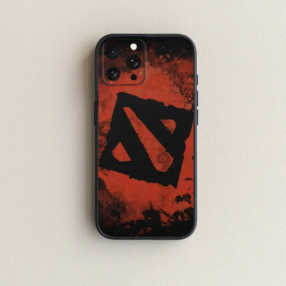 حافظة هاتف D-Dota 2 الرائعة لهاتف iPhone 17,16,15,14,13,12,11 Plus,Pro Max,XS,X,XR,SE,Mini,8,7,غطاء أسود من السيليكون الناعم #4