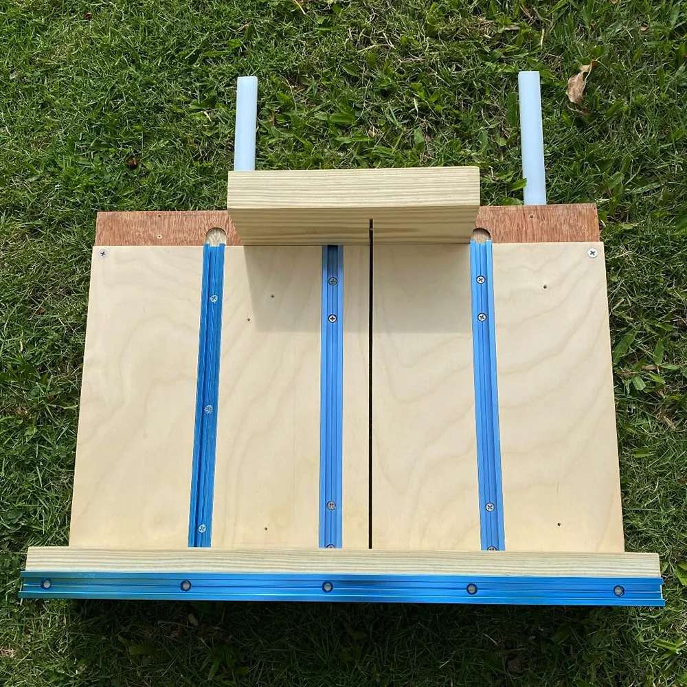1Set Table Saw Sled Kit with 15" T Track, 17" Miter Bar, Knob, Bolt for DIY Table saw Crosscut Sled, Fits 3/4" x 3/8" Miter Slot view 3