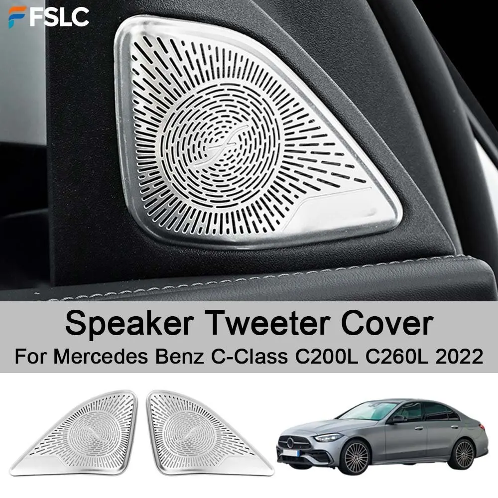 Cars Accessories Speaker Tweeter Cover For Mercedes Benz C-Class C200L C260L 2022 Modify A Car Car Stickers Upgrade