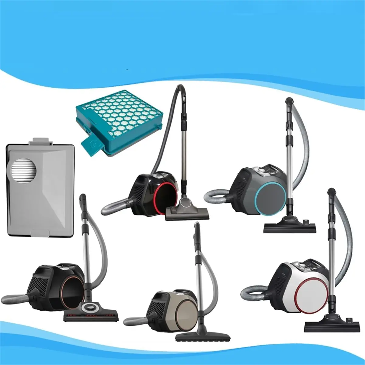 CX1 Filter Sets for Miele Boost CX1 Vacuum Cleaner Active,PowerLine,Parquet PowerLine,Alternative Filter for SF-HY 60