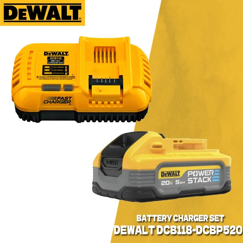 DEWALT DCBP520 DCBP034 DCB208 DCB184 DCB182 DCB203 DCB184 20V Lithium Li-ion Battery DCB118 DCB1104 220V Charger Kits