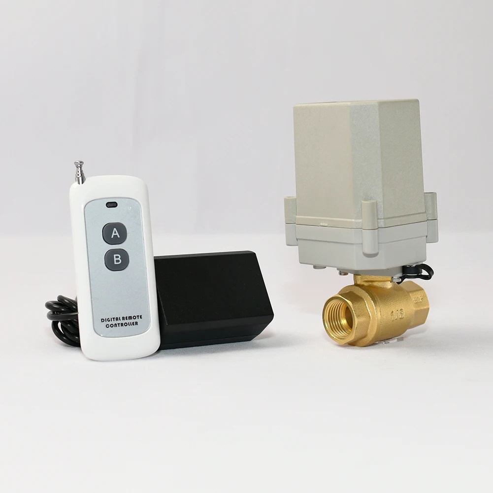DN15 Brass Wireless Remote Control Valve Electric Actuator Valve Motorized Ball Valve