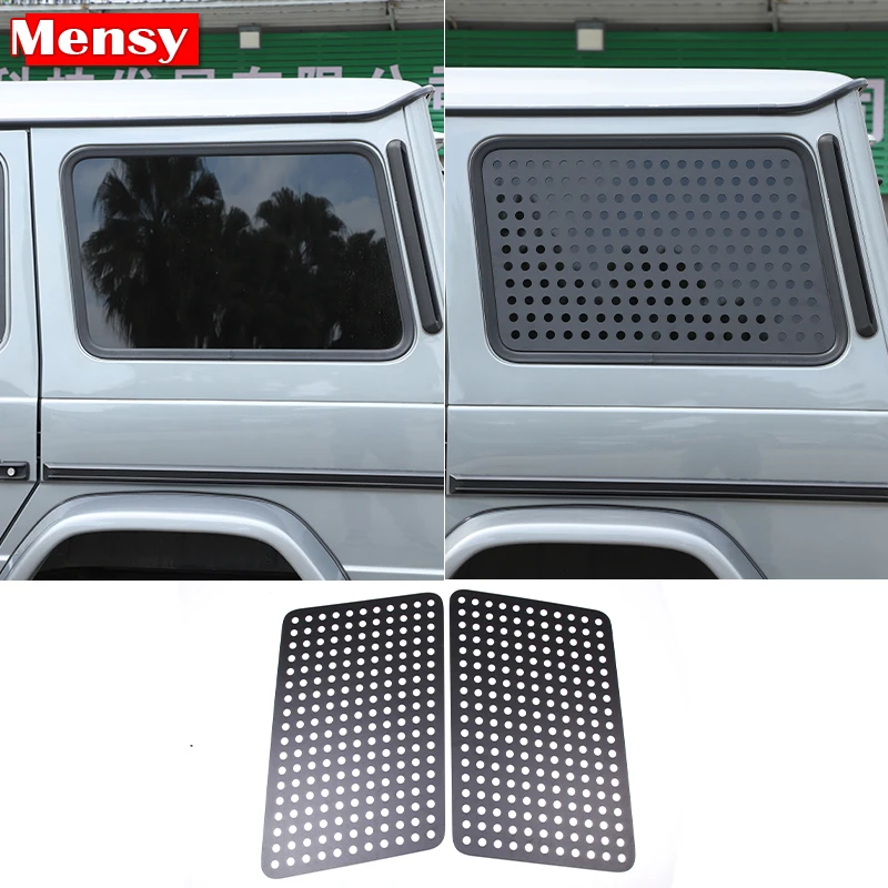 

For 04-18 Mercedes-Benz G-Class hood guards trim car exterior styling trim accessories aluminum rear side window guards