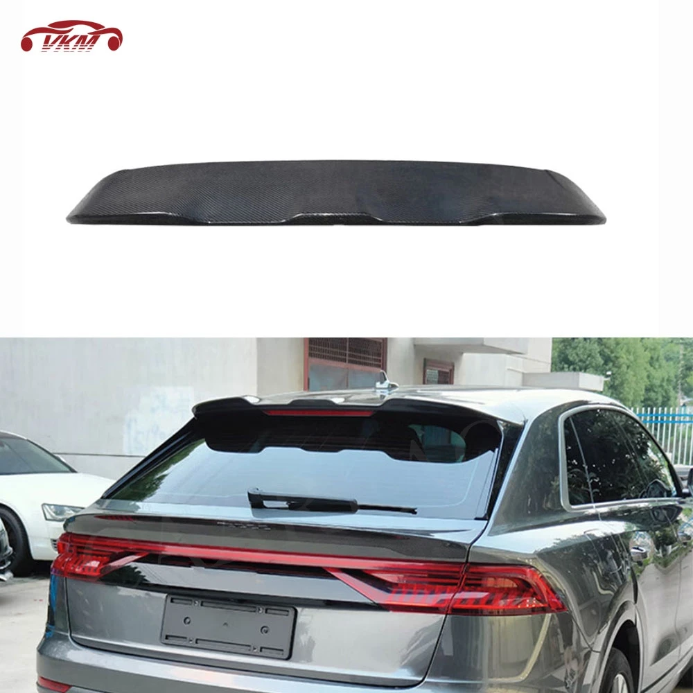 

Real Dry Carbon Fiber for Audi Q5 2021 2022 2023 2024 FRP Rear Trunk Lip Spoiler Body Kits Rear Roof Spoiler car Accessories