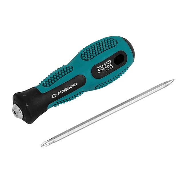 1PC podwójnego zastosowania wkrętak krzyżowy płaski uchwyt śrubokręt śrubokręt 3x75mm narzędzia do przydomowego ogrodu sprzęt warsztatowy wkrętaki do nakrętek