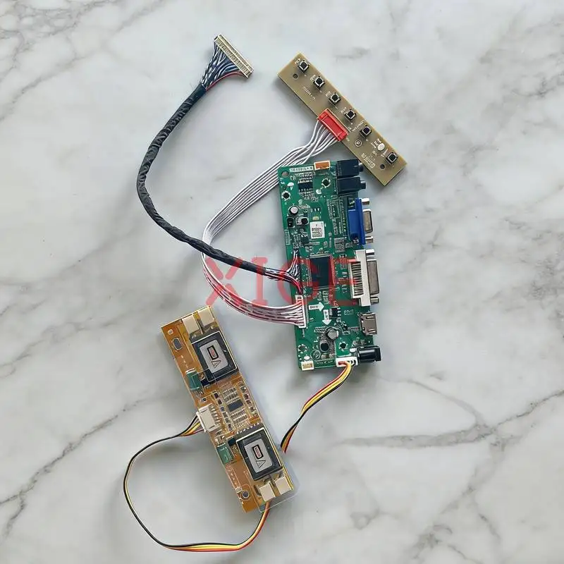 

For CLAA170EA07 CLAA170ES01 TD170WGC LTD170LL1SG Drive Controller Board Kit VGA DVI HDMI 1280x1024 1280*1024 30 Pins LVDS 4-CCFL