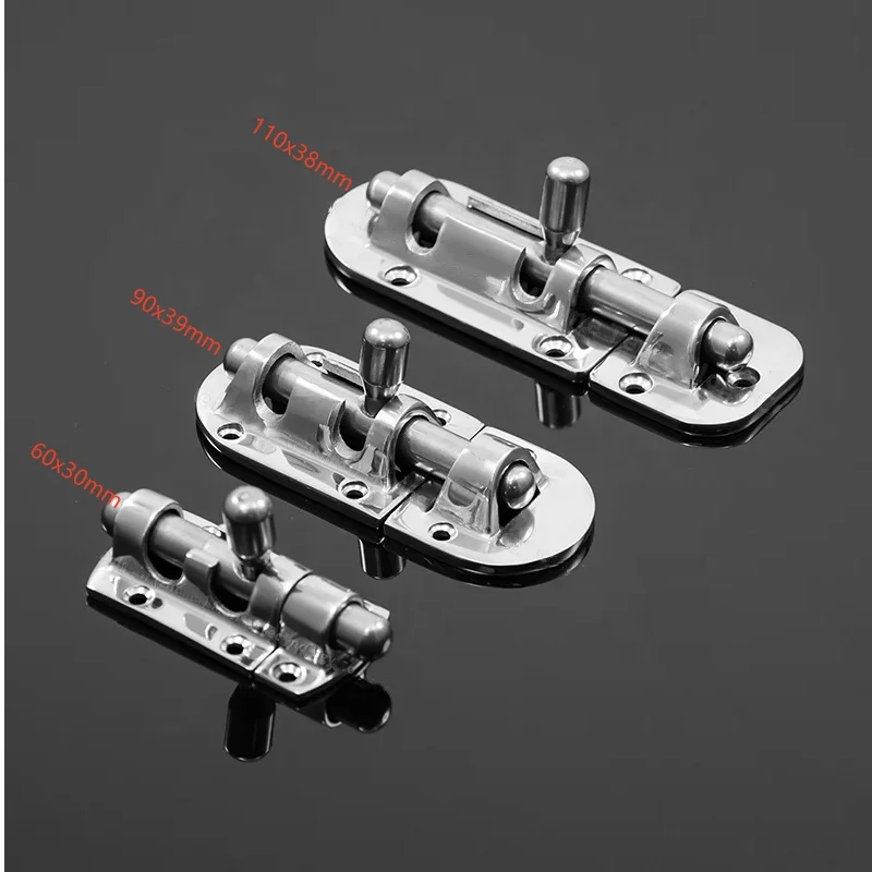 90mm 110mm Boat Latch 316 Stainless Steel Marine Boat Door Window Lock Latch Slide Barrel Bolt Clasp