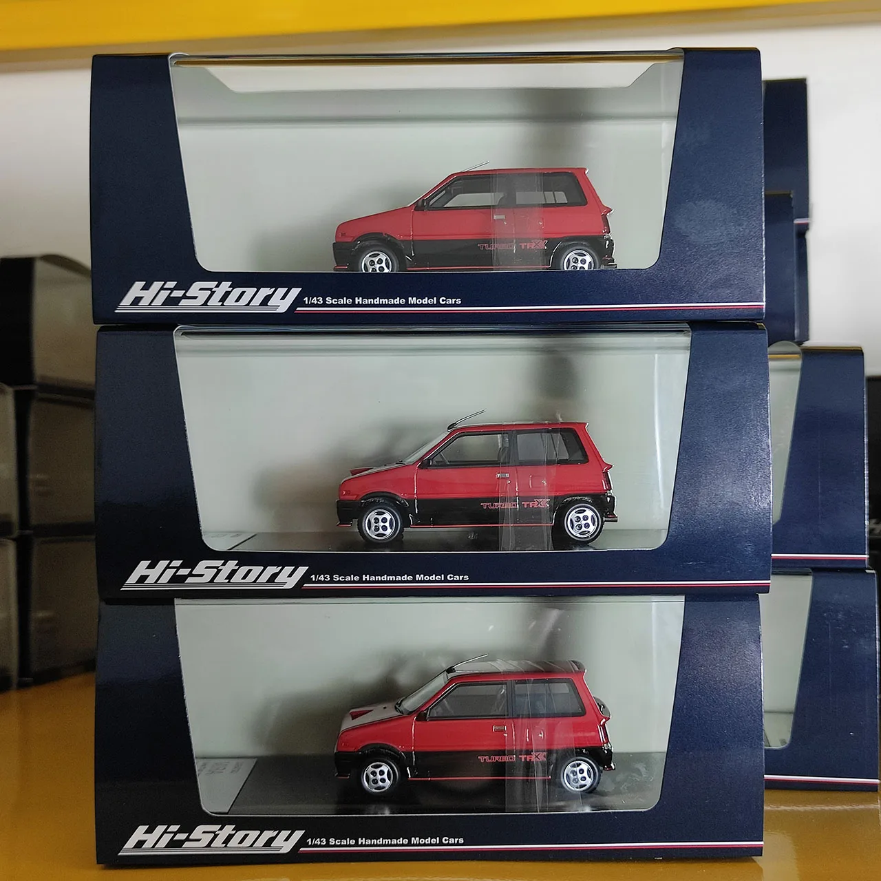 Hi-Story DAIHATSU MIRA Turbo TR-XX 1985, Kunstharz-Automodell im Maßstab 1:43, Sammlerspielzeug, Geschenk, Souvenir-Display-Ornament