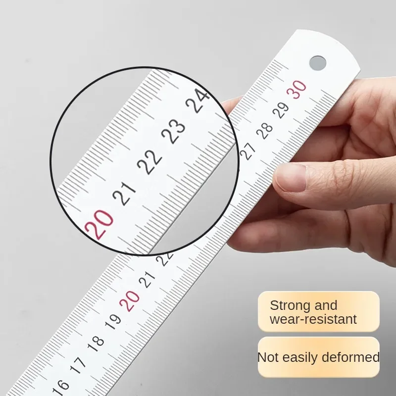 M&G 30cm Aluminum Straight Ruler Measuring Drawing Scale Ruler Bi-directional Ruler Office Supplies Student Stationery