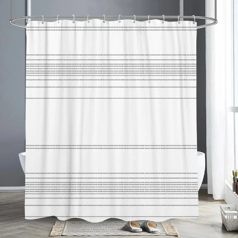 

LKX01Abstract Geometric Lines Shower Curtain Letter Print Black White Shower Curtain Simple Scandinavian Bath Curtains Bathr2Hb$