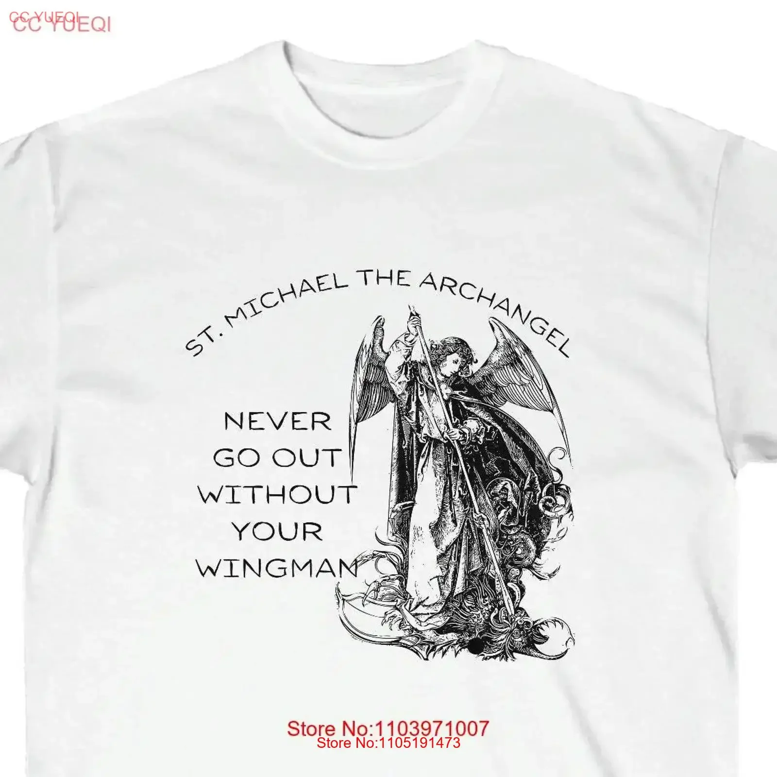 

Catholic dad gift faher man St Michael T Shirt for priest Religious SainT vintage Washed Breathable Slightly Unisex Versatile