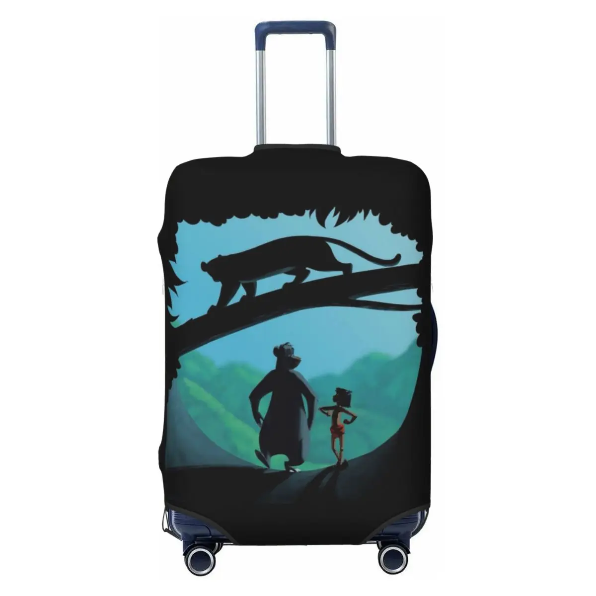 

Чехол для чемодана с изображением аниме-персонажей из «Книги джунглей», модный защитный чехол для чемодана, подходит для чемоданов 18-32 дюймов