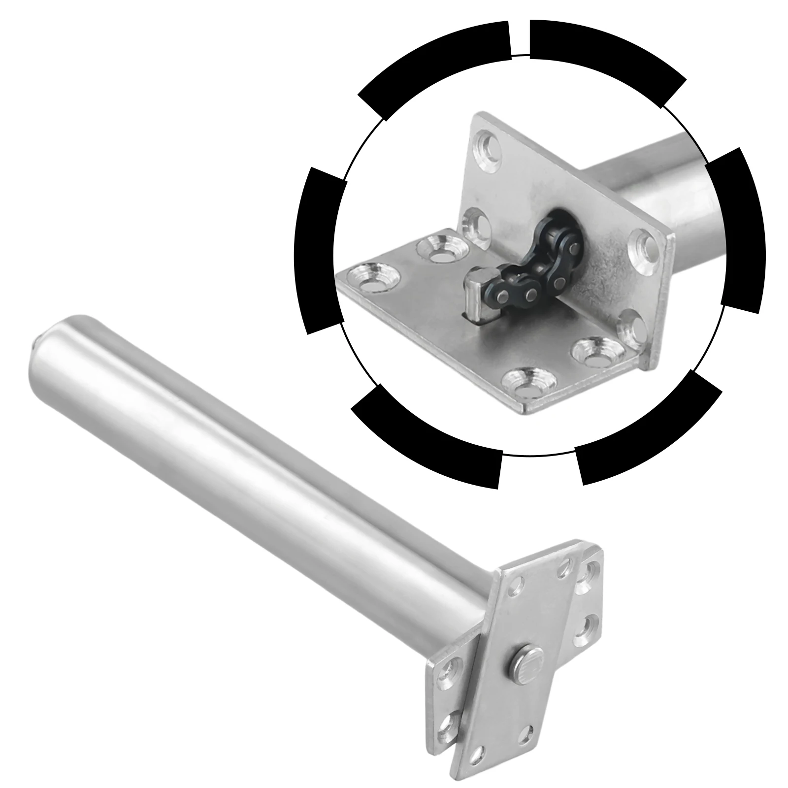 Silver Concealed Door Closer for Internal Doors Soft Close Auto Close Door Hinges Home Improvement Door Hardware view 6