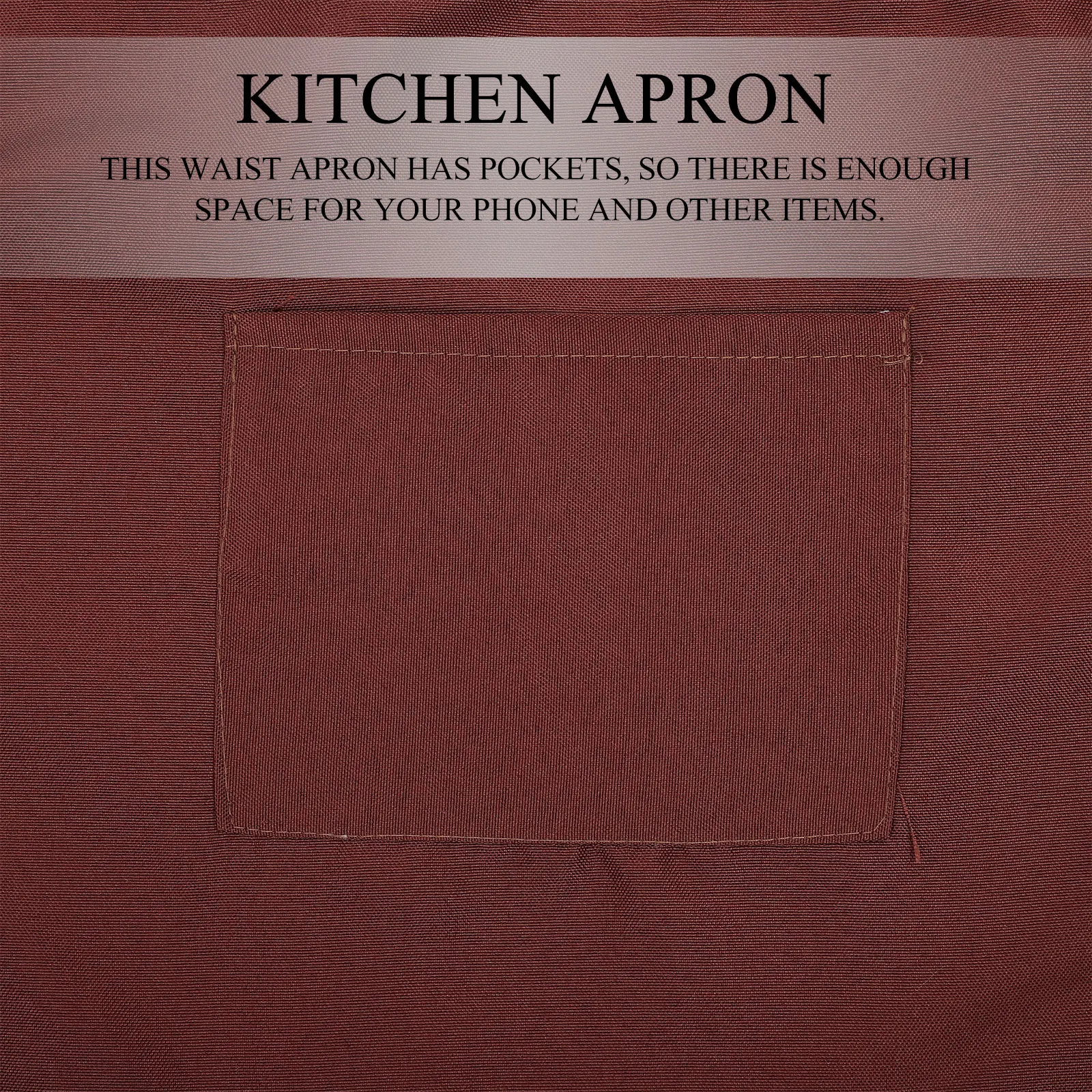 

1Pcs Lace Half Apron High-Grade Material Lightweight Cooking Apron with Pocket for Kitchen Home Restaurant Work Use