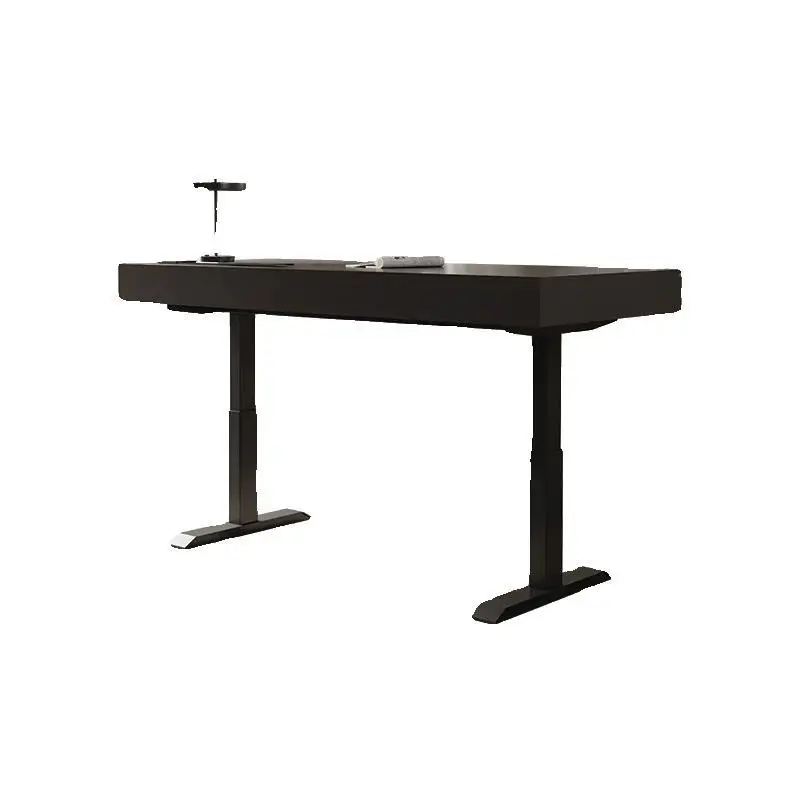 

Italian minimalist intelligent electric lifting desk light luxury modern study table and chair workbench