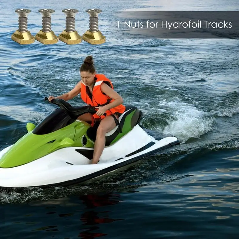 

Новое поступление, 4 шт., M8, монтажные латунные Т-образные гайки на подводных крыльях для серфинга, все гусеницы на подводных крыльях, запасные части для доски для серфинга, ручной инструмент ﻿