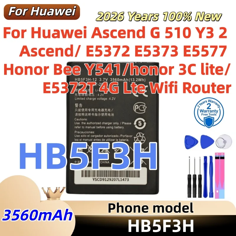 HB5F3H HB5F3H-12 3560mAh Replacement Battery For Huawei E5372T E5372S E5775 4G LTE Mobile WiFi Router Li-ion Detachable Battery