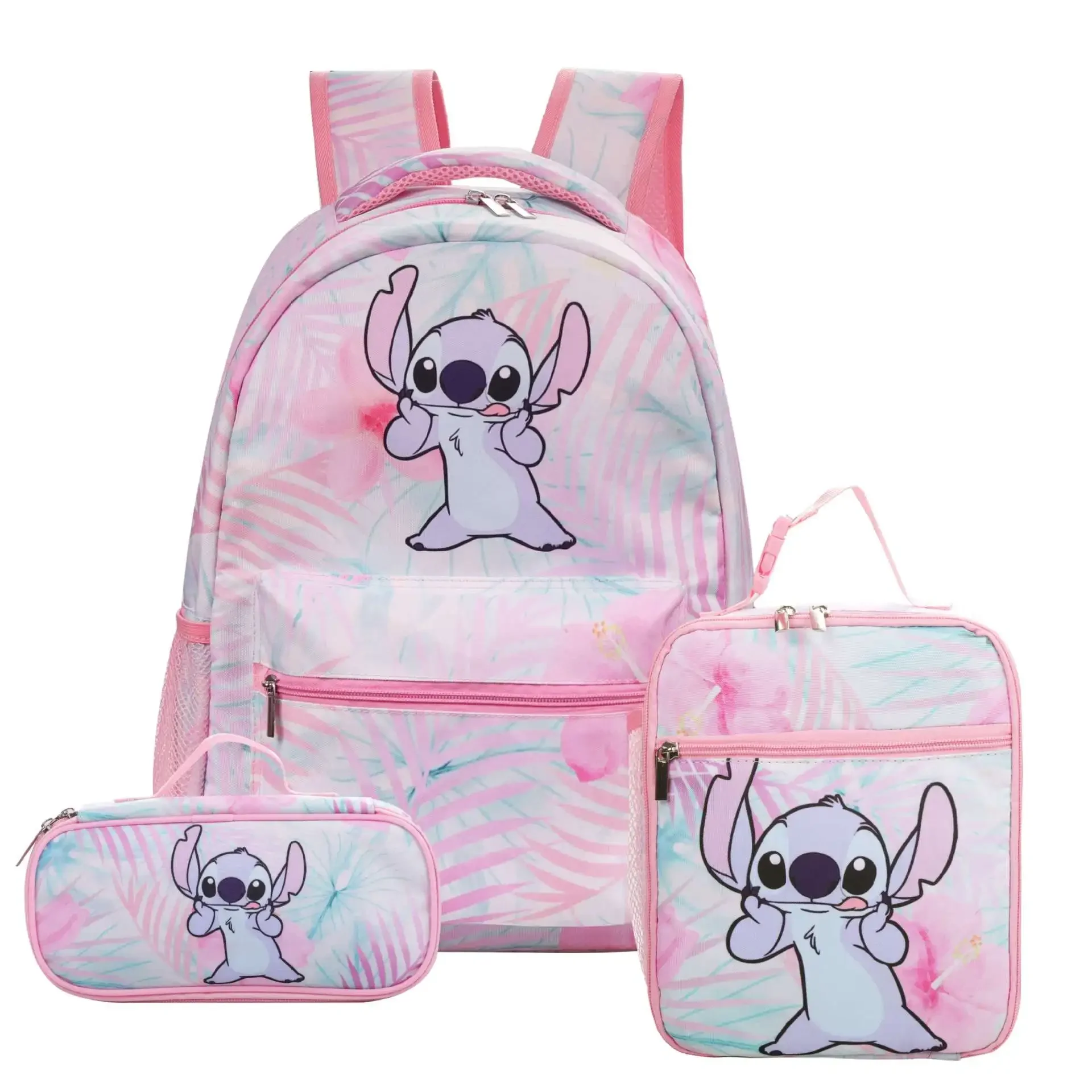 Stitch-Mochila escolar de dibujos animados para niños y niñas, morral escolar de dibujos animados, Kawaii, Anime