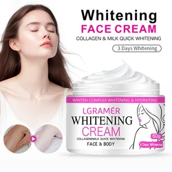 Face Body Brightening Cream Neck Knee Buttocks Thigh Underarm Inner Lightening Lotion Feminine Nourishing Dark Skin Care Cream