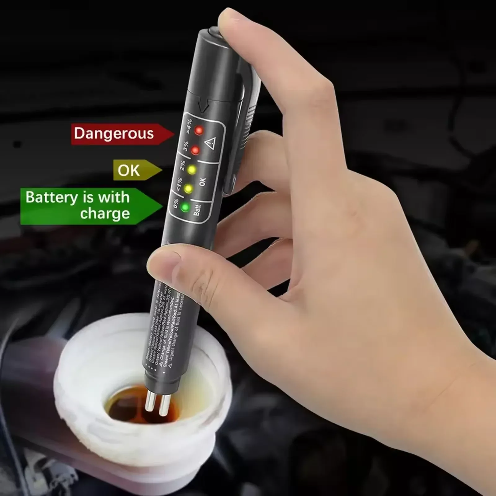 Universal LED Indicator Liquid Testing Pen Automotive Brake Oil tester Brake Fluid Tester Accurate Oil Quality Diagnostic Tools