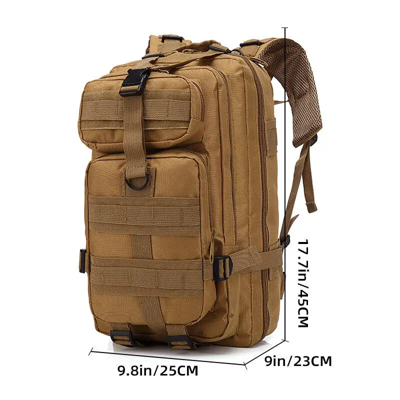 new 3P Tactical Backpack 20L-25L 1000D Nylon Outdoor Hiking Camping Traveling Fishing For Men Hunting Bag Sport Backpack