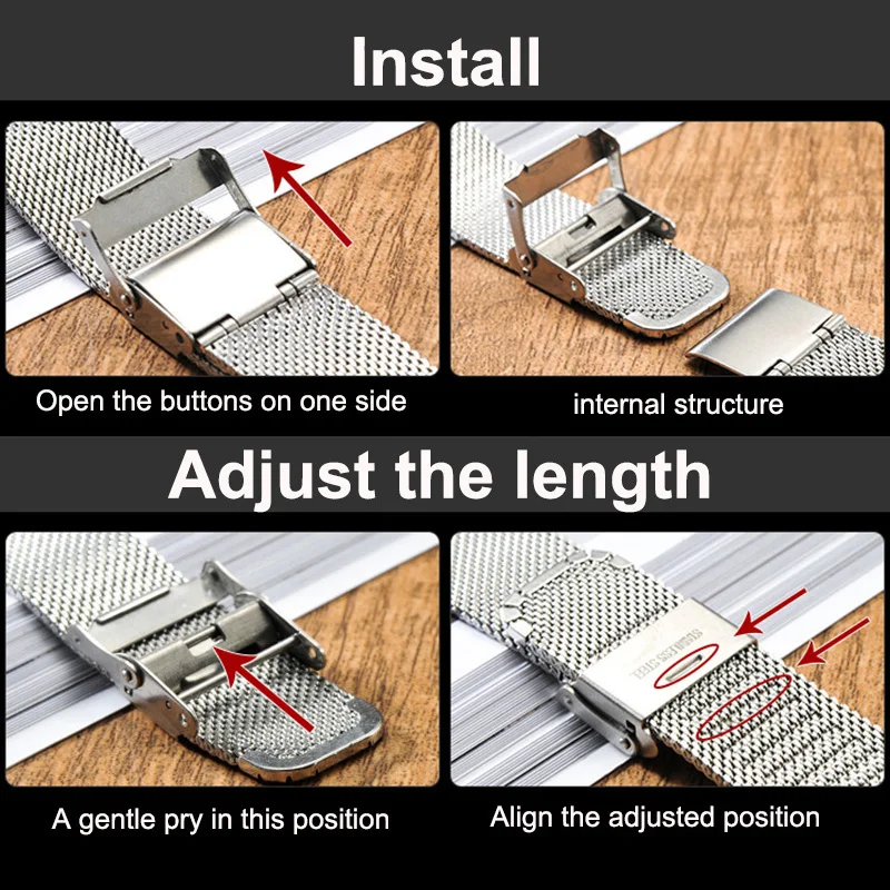 Ban Nhạc 18Mm Cho Garmin Vivoactive 3S/4/4S Thép Không Gỉ Dây Đeo Kim Loại Cho 70Mai Venu 2S hoạt Động S IMILAB W11 Thay Thế Dây Đeo Tay