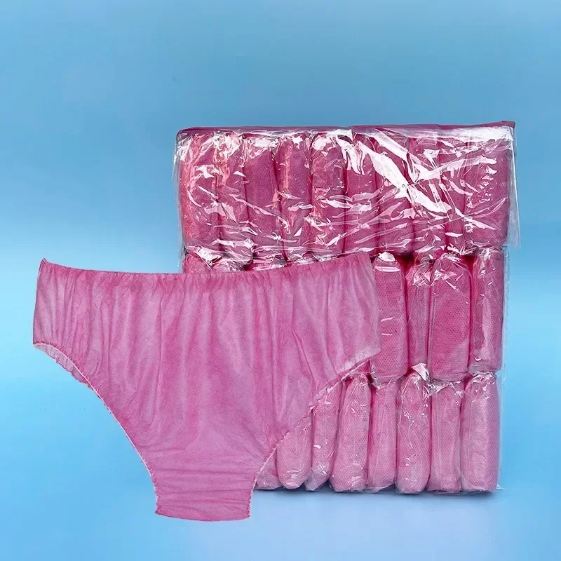 30 قطعة نسيج غير منسوج تنفس سراويل يمكن التخلص منها للجنسين رحلات عمل فندق سبا غسل خالية ملخصات الحيض الملابس الداخلية #3