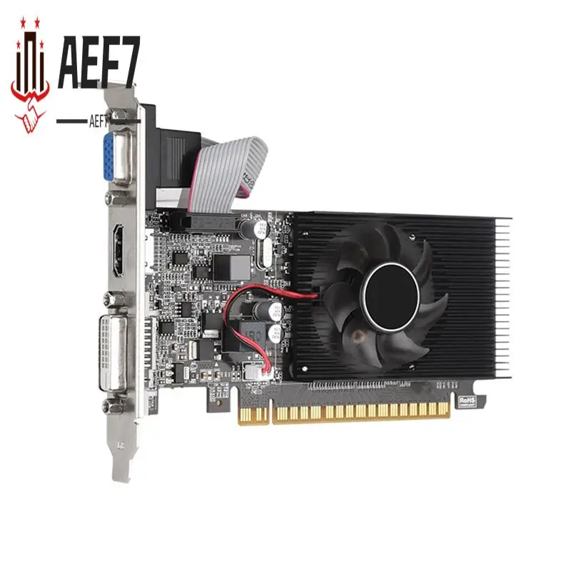

Видеокарта AEF7-GT210 1 ГБ GT210 1 ГБ GDDR3 64-битная видеокарта DVI-D + VGA + HD Настольная видеокарта