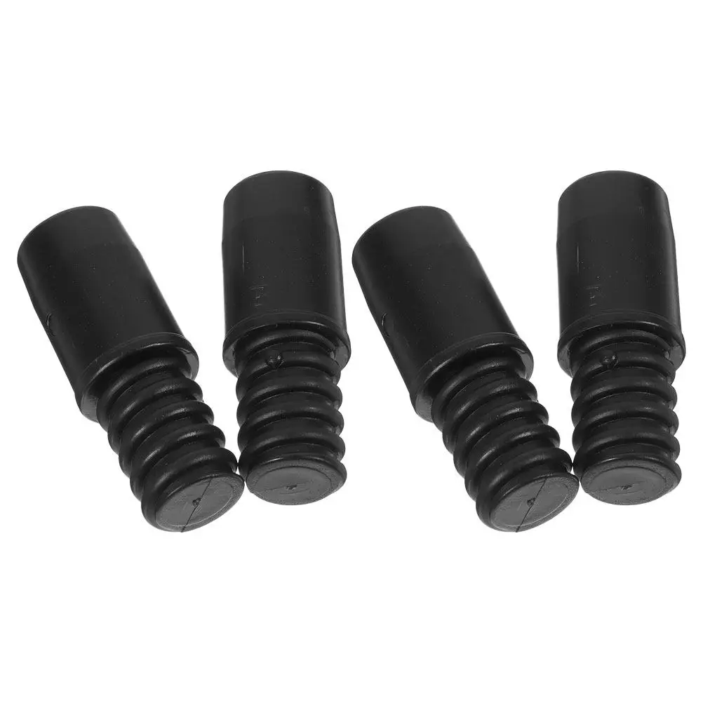 4Pcs Plastic Threaded Tip Replacement for Push Broom Handle Telescopic Pole Extension Mop Adapter Connector Household Cleaning